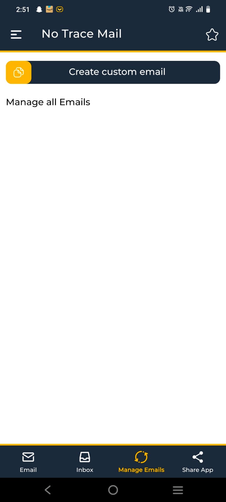 no trace mail temp mail app custom email creation